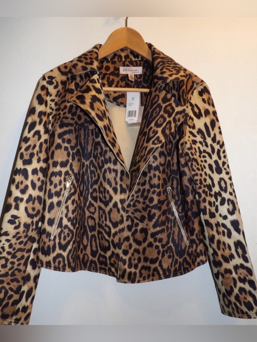 NWT Philosophy Leopard Jacket